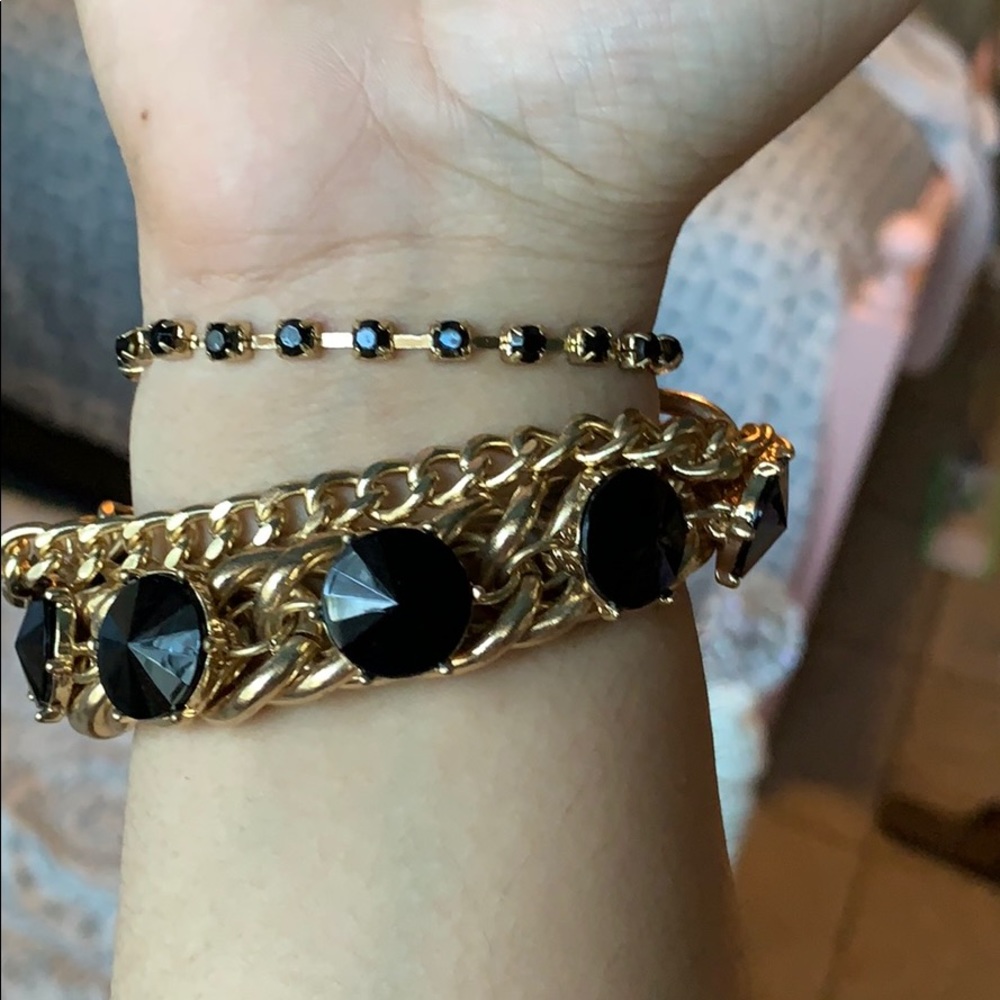 Black and gold bracelet
